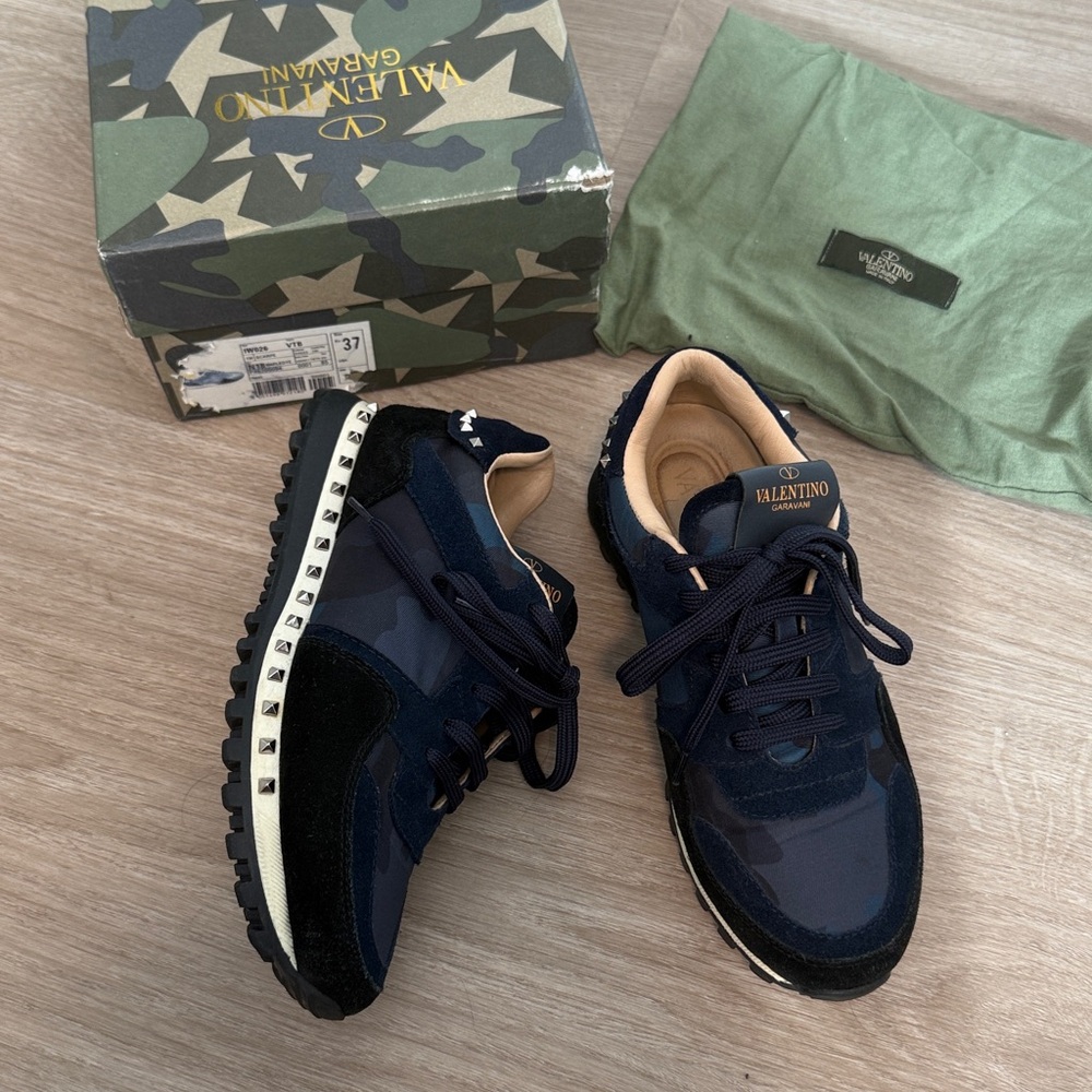 Valentino Garavani Navy and Black Women's Sneakers